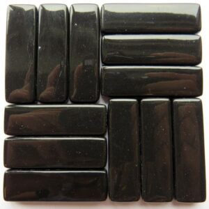 Rectangles Black Opal 18 Pieces